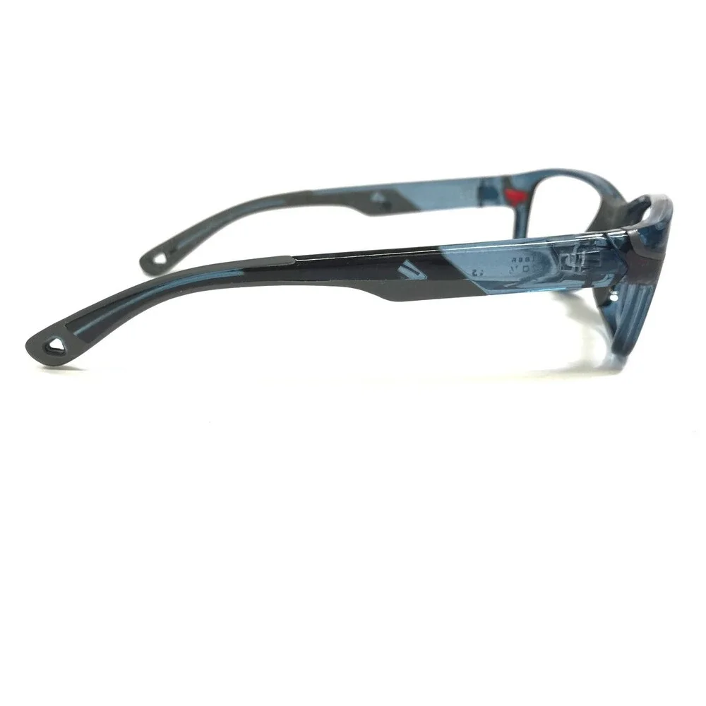 Rec Specs Athletic Goggles Frames Y10 651 Clear Blue Square Full Rim 52-16-125